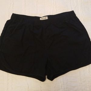 Madewell Black Cotton Shorts